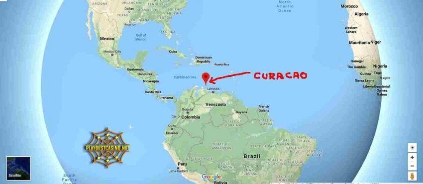 Sellel fotol on näha Curacao saar kasiinolitsentsi saamiseks.
