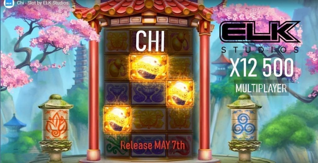 Vzhled hracího automatu Chi od poskytovatele kasina Elk Studio je na obrázku.