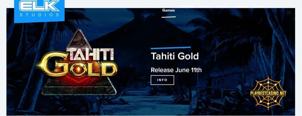 Jocuri mecanice Tahiti Gold din ELK Studiourile este prezentată în această fotografie.