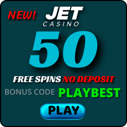 100 ຟຣີສະປິນສໍາລັບການລົງທະບຽນຢູ່ Jet Casino.