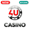 Logotyp Casino4U PNG dla strony internetowej PlayBestCasino.net jest zdjęcie.