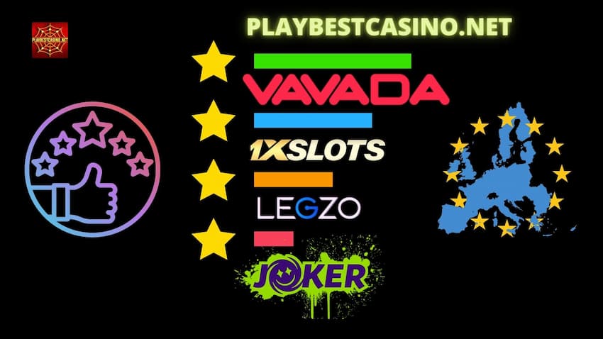 Bewertung der Top 10 der besten Casinos für echtes Geld auf der Website PLAYBESTCASINO.NET auf dem Foto.