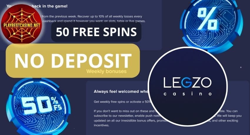 Read the review and get a no deposit bonus at the casino Legzo on the picture.
